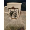 Pair of princess Anne Royal wedding mugs Staffo...