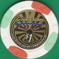 Gila River. $1 Casino Chip. Phoenix, AZ. I86.