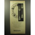 1957 Tiffany & Co. Ad - Royal Crown Derby Bali Pattern China and Palm Silverware