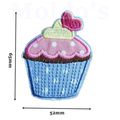 Cupcake Iron On Sequin Patch Bright Badge 6.5 c...