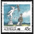 AUSTRALIA 1988 Living Together 45c Health Sc#10...