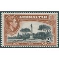 Gibraltar 1942 2s black & brown Perf 13 SG128b ...