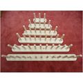 Ready to paint 5 PAIR WOODEN WALL WELLY BOOT RA...