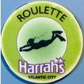 Harrahs. Roulette Casino Chip. Atlantic City, N...