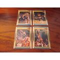 1988 Fleer, 4-Cards, All Star Team, BIRD/WILKIN...