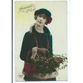 greetings postcard glamour heureuse annee new y...