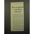 1951 Schweppes Quinine Water Ad - How to quench your thirst with gin