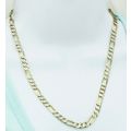 New Real 14K Solid Yellow Gold 7 mm Figaro 2 To...