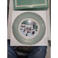 Avon Collector Plate Christmas 1975 "Skaters On...