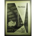1958 Newsweek Magazine Ad - How much is a fact worth?