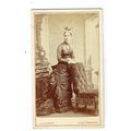 Victorian cdv photo young woman standing Swanse...