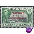 South Orkneys 1944 C2 1d Black & Violet Mounted...