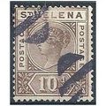 St Helena 1896 SG52 10d Brown Fine Used.