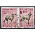 1954 SG 161 - fine used (o) - pair - ANIMAL