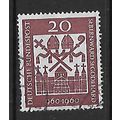 GERMANY 1960 20pf PURPLE HILDESHEIM CATHEDRAL S...