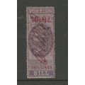 GB QV 10/- Foreign Bill Revenue / Fiscal Stamp ...