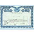 DE na Stock Certificate Company: Sentinel Leasi...