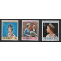 JERSEY 1977 SILVER JUBILEE SG 168 / 170 SET 3 V...
