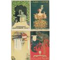 Champagne Henriot 4x Reproduction Advertising Postcard s