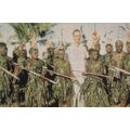New Britain Natives Leave In Banana Leaves Mili...