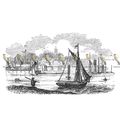 East Cowes Harbour, Isle Of Wight, England, 184...