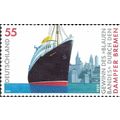 GERMANY, Passenger ship Bremen, New York, blue ...