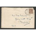 Jamaica 1930 Cover 1 1/2d Brown Used With A Por...