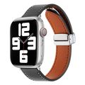 Magnetic Buckle Skin Feel Leather Watch Band, F...
