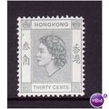 HONG KONG 1954 30c PALE GREY SG 183a M MINT