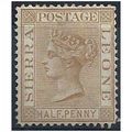 Sierra Leone 1876 SG16 1/2d Brown Mounted Mint ..