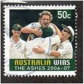 AUS 2007 50c 'AUSTRALIA WINS THE ASHES' FINE US...