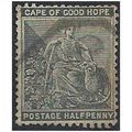 Cape of Good Hope 1882 SG40 1/2d Black Wmk Crow...