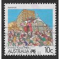AUS 1988 10c 'LIVING TOGETHER - TRANSPORT' FINE...