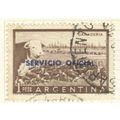 Argentina 1955 - 1p brown - Bull - (Official) used