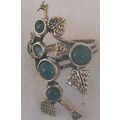 Silver flower green