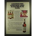 1970 Canadian Mist Whisky Ad - Voted Most Likel...