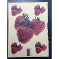 Heat Transfer Iron on Decal set of 5 stawberrie...