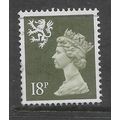 GREAT BRITAIN SCOTLAND 1987 18p OLIVE GREEN SG ...