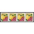 2281i, 25¢ Seam Line Strip/4 With Black Litho C...