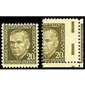 1289, Mint NH 20c, MISPERFORATION ERROR SHOWS E...