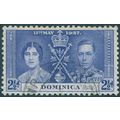 Dominica 1937 2½d. blue Coronation SG98 used