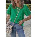 Bright Green Eyelet Embroidered Patchwork Shift...