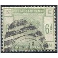 1883 SG194 6d Dull Green Good Used Check Letter...