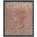 Antigua 1887 SG28 4d Chestnut Mounted Mint . ..