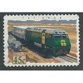 AUS 1993 45c (S/A) 'TRAINS- THE GHAN' FINE USED...