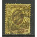 GB 1901 - 11 KEV11 3d Yellow/Purple jubilee. ( ...