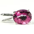 Pure Pink Topaz, 925 Sterling Silver Pendant, S...