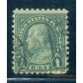 Used 581 1c Benjamin Franklin Barely Clears A16296