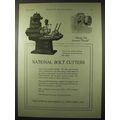 1922 National Machinery Bolt Cutters Ad