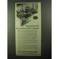 1922 New York Central Ad - Destiny of the Country